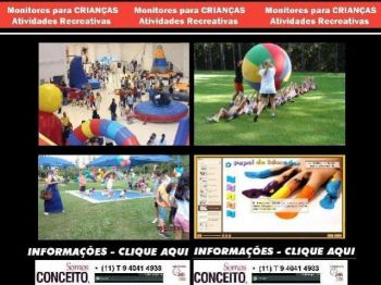 Contrate animao monitor recreao infantil condomnios. Guia de empresas e servios