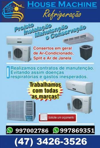 House machine refrigerao-  instalaes split. Guia de empresas e servios