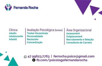 Psicloga fernanda rocha . Guia de empresas e servios