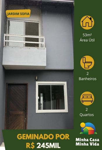 Casa geminado  venda  no Jardim Sofia - Joinville, SC. Imveis